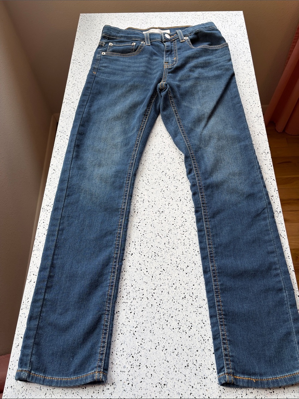 Levi Gold girl’s regular 14 skinny adjustable waistband 5 pocket stretch